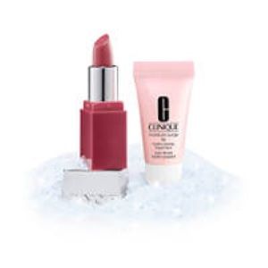 Clinique 2 Piece Lip Luxury Set Lip Colour/Primer Lipstick in PLUM POP + Plumper